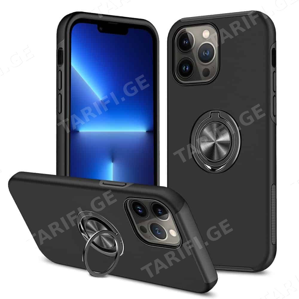 iPhone 11 Pro Elit Ring Case სილიკონის ქეისი ბეჭდით