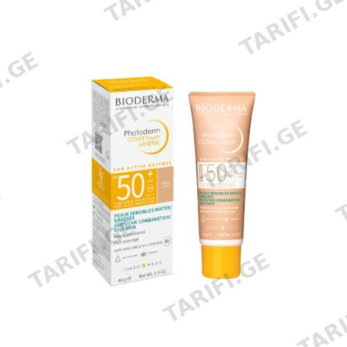 ბიოდერმა - PHOTODERM მზისგან დამცავი სახის კრემი SPF50+ შეფერილი ცხიმ./მგრძნ. კანის 40მლ 3424