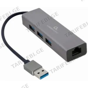 Gembird USB 3.0 Gigabit network adapter with 3-port (A-AMU3-LAN-01)