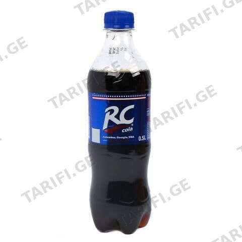 გაზიანი სასმელი "RC Cola" 0.5ლ პეტი