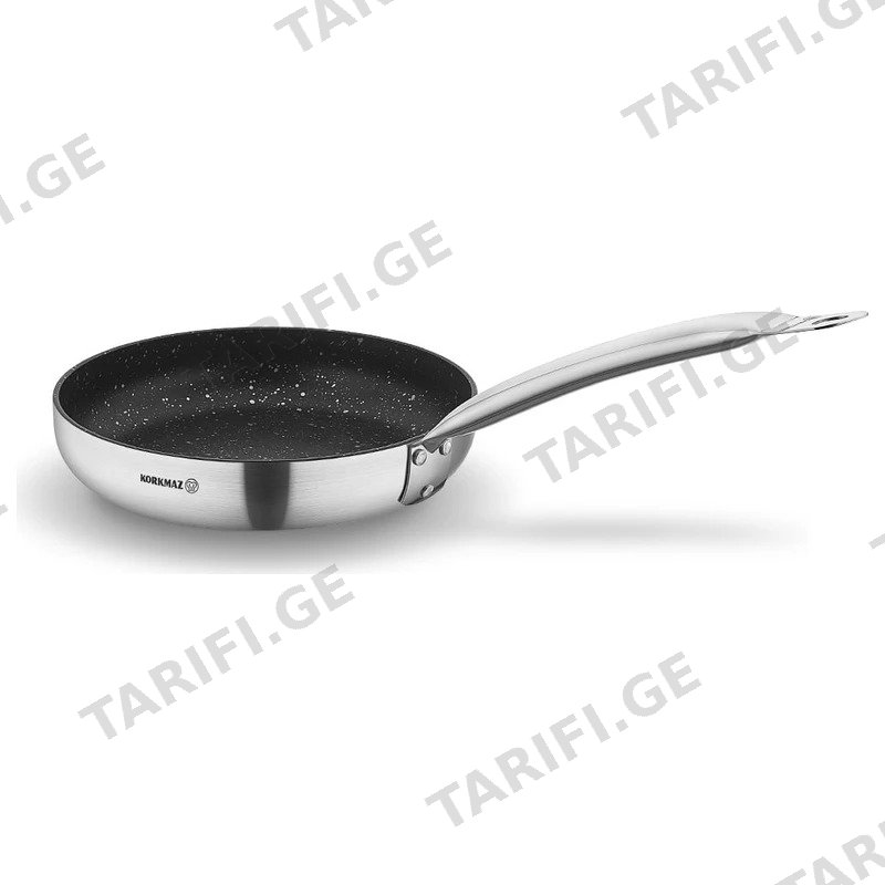 ტაფა KORKMAZ A2852 GASTRO FRYPAN 24 სმ უჟანგავი ფოლადის