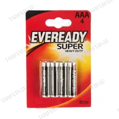 ელემენტი Everyday Super Heavy Duty AAA 4 ც