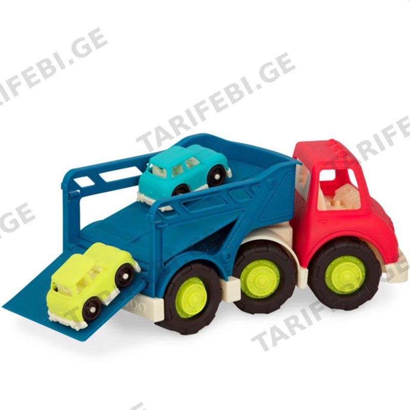 სათამაშო გადამზიდი მანაქანა B. TOYS CAR CARRIER (BX1573Z)