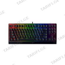 Razer BlackWidow V3 TKL Green Switch USB US RGB Black მექანიკური Gaming კლავიატურა
