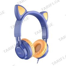 HOCO W36 Cat ear headphones with mic midnight blue