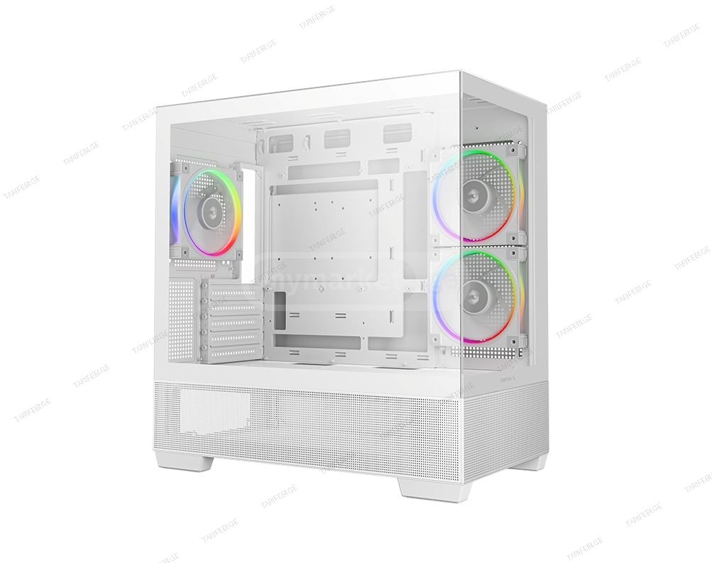 ქეისი DeepCool CG380 3F WH Micro ATX მოყვება 3 ARGB ქულერი