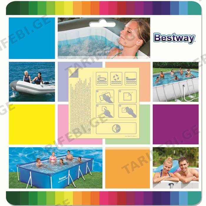 აუზის შესაკეთებელი წებოვანი ლატკა BESTWAY 62091