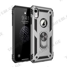 iPhone XR Sofia Ring Case სილიკონის ქეისი ბეჭდით - ვერცხლისფერი