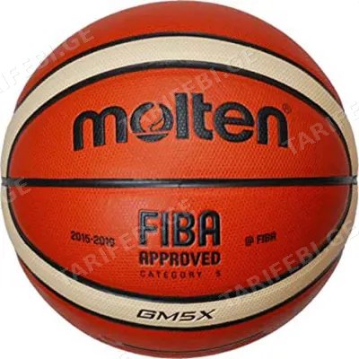 კალათბურთის ბურთი MOLTEN BGM5X FIBA ტოპ სავარჯიშო, სინთ. ტყავი, ზომა 5