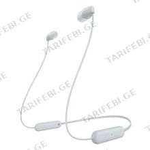 SONY WI-C100 White უსადენო ყურსასმენი