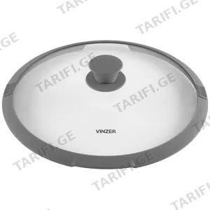 თავსახური Vinzer Glass Lid with Silicone Rim, 26 cm, 50251