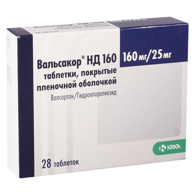 ვალსაკორი HD160 160მგ/25მგ#28ტ