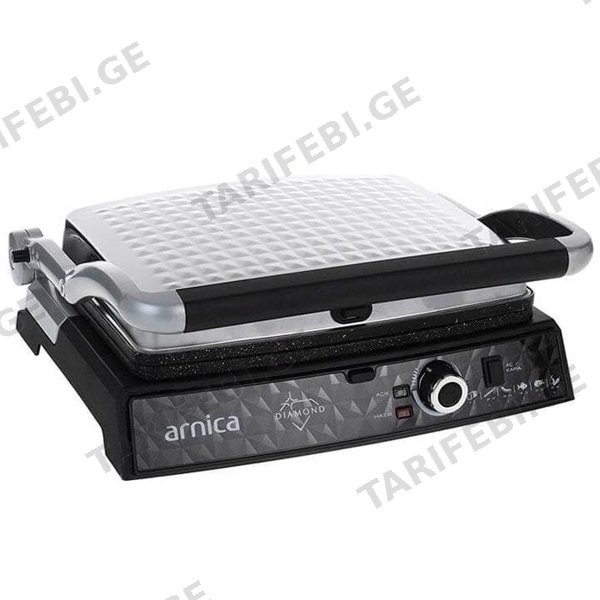 სენდვიჩის აპარატი ARNICA GH26252, 2000W, SANDWICH MAKER, SILVER