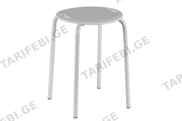 სკამი აბაზანის P.NOVA STEEL BATH STOOL WHITE