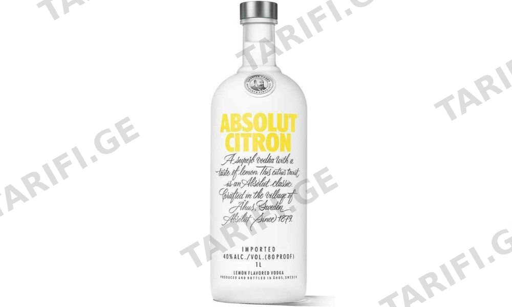 ABSOLUT\40%,12, 1.000-არაყი,აბსოლუტი,ციტრონი