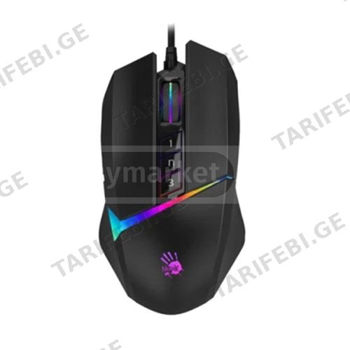 მაუსი - A4Tech Bloody W60 Max RGB Stone Black