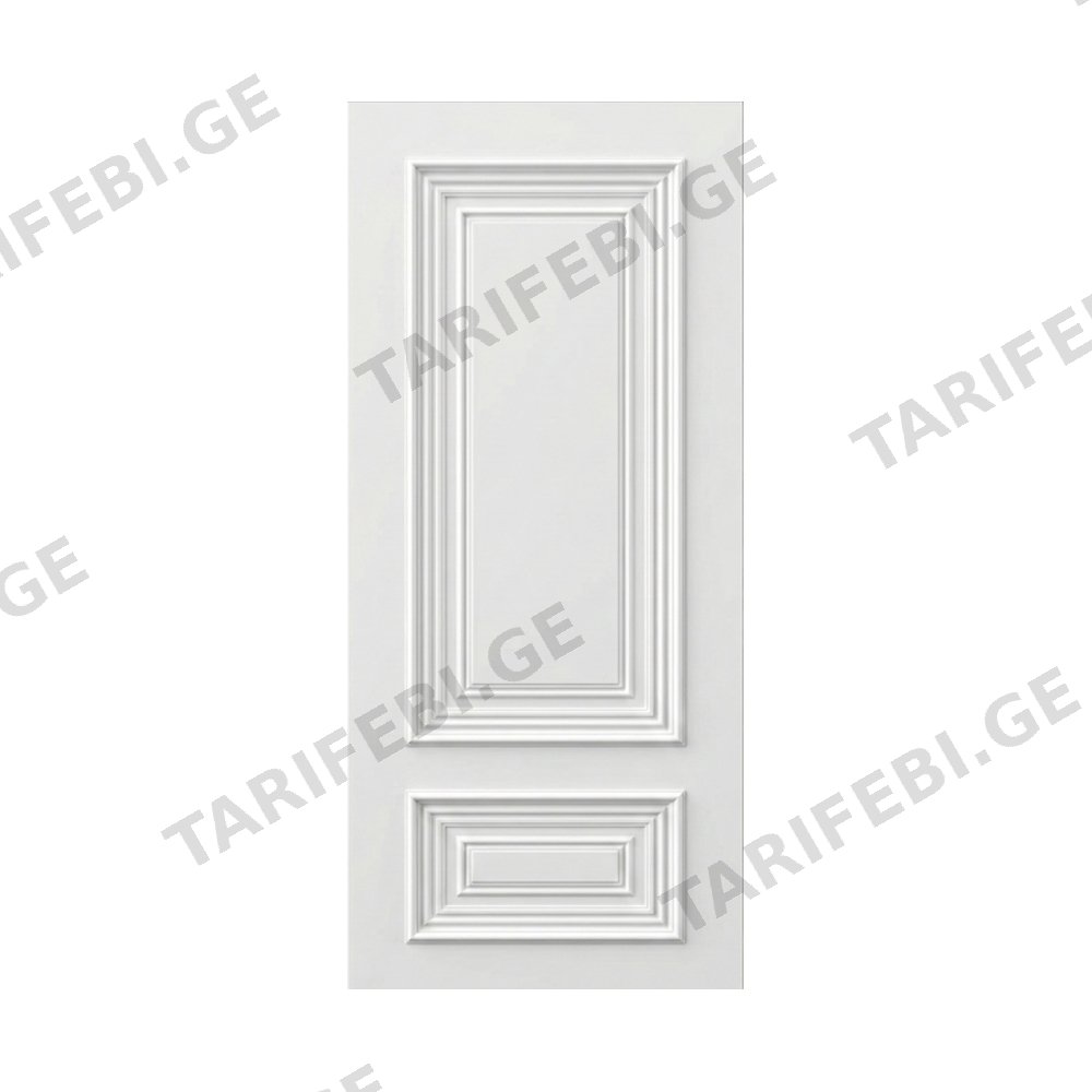 შეღებილი მდფ კარი Baget Roma 2(White, 800x2150, LR)კომპლექტი