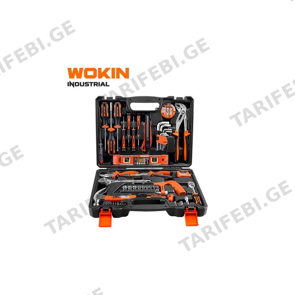 ხელსაწყოების ნაკრები Wokin 156461, 61Pcs Tool Set, Black