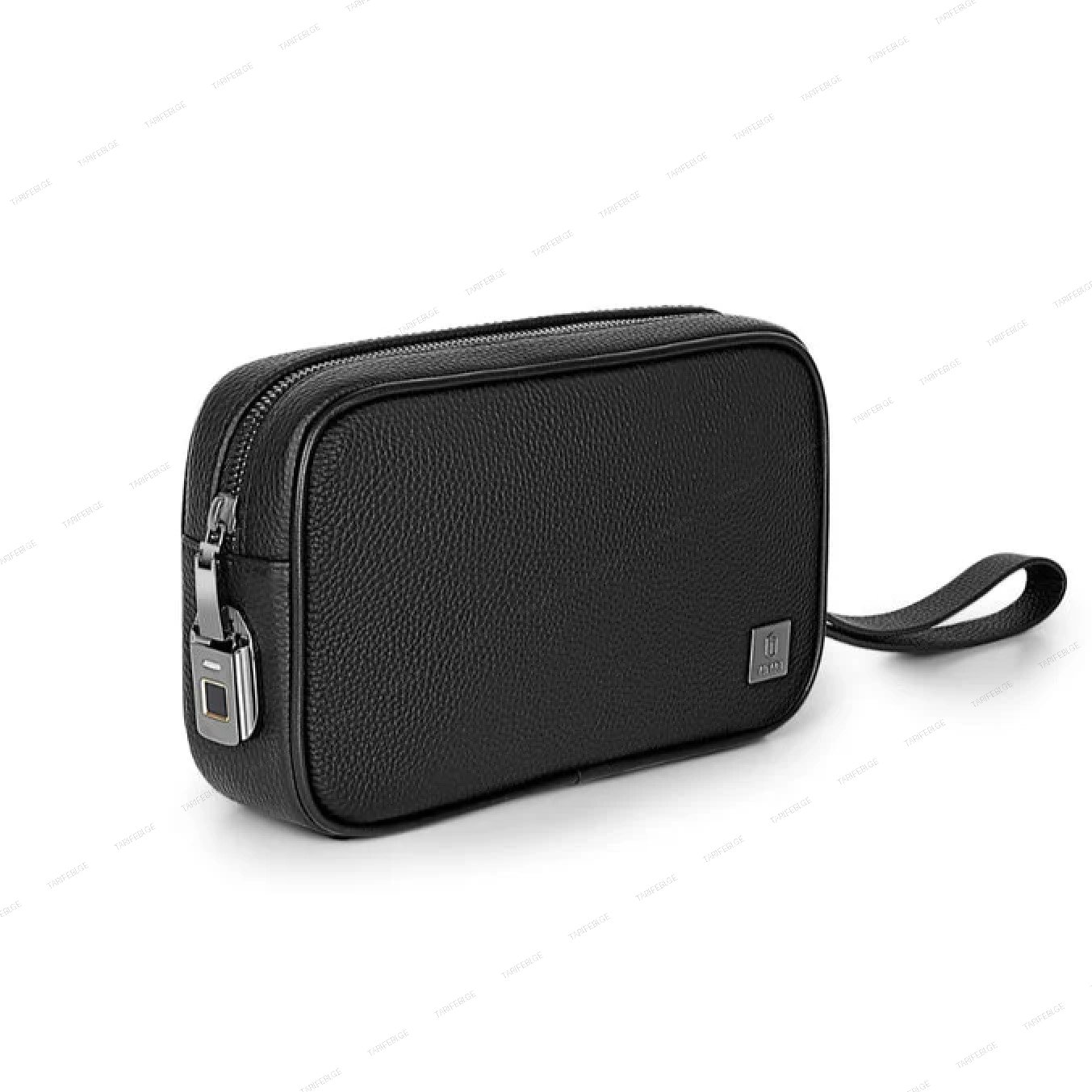 WiWU Master Genuine Leather Fingerprint Lock Pouch Black