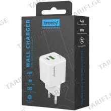 Breezy Power Adapter USB Type C 20W ადაპტერი