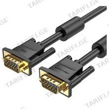 VENTION DAEBI VGA(3+6) Male to Male Cable with ferrite cores 3M Black
