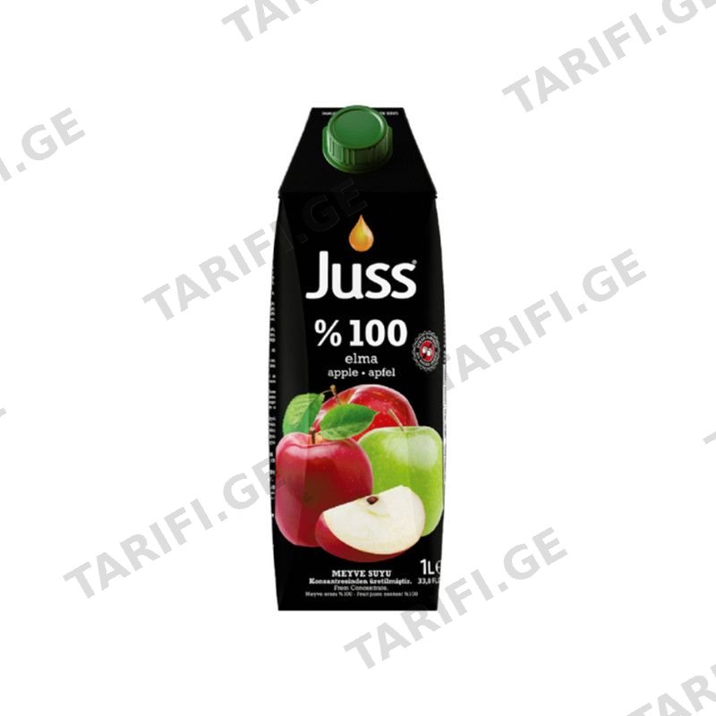 JUSS ვაშლის წვენი 100%-1ლ