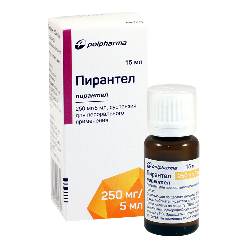 პირანტელი 250მგ/5მლ 15მლ სუსპ