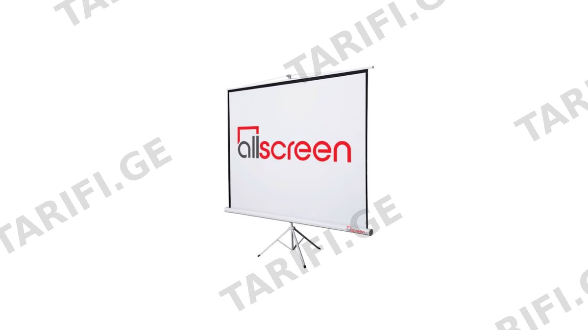 პროექტორის ეკრანი ALLSCREEN TRIPOD PROJECTION SCREEN 180X180CM HD FABRIC CTP-7272 100 inch