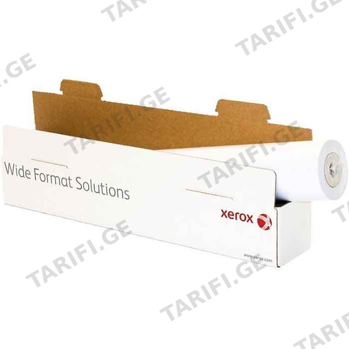 საოფისე ქაღალდი XEROX PAPER BACKLIT FILM 195 MICRON ROLLER A0 MATT, 1.067х30მ 450L97030