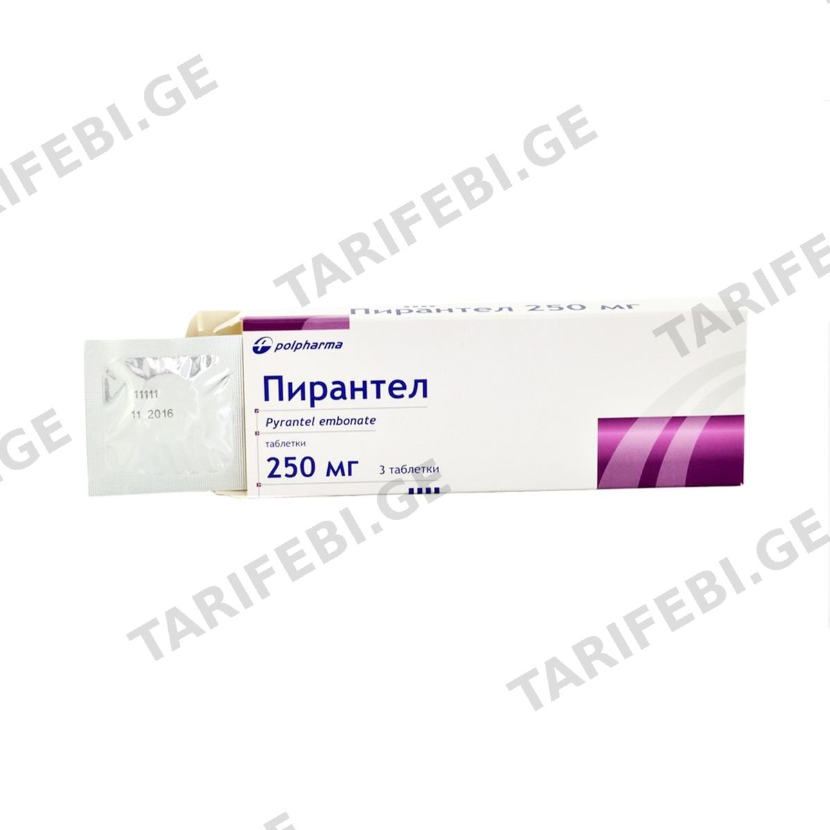 პირანტელი - Pyrantel 250მგ 3 ტაბლეტი