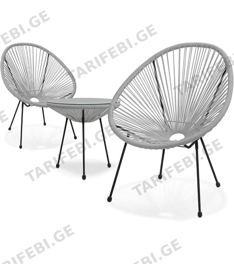 გარე მაგიდა FS1039T ზომა: φ46*H45cm-19x1.2mm ფერი. GREY