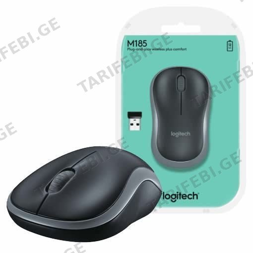 მაუსი Logitech M185 Mouse Gray L910-002238
