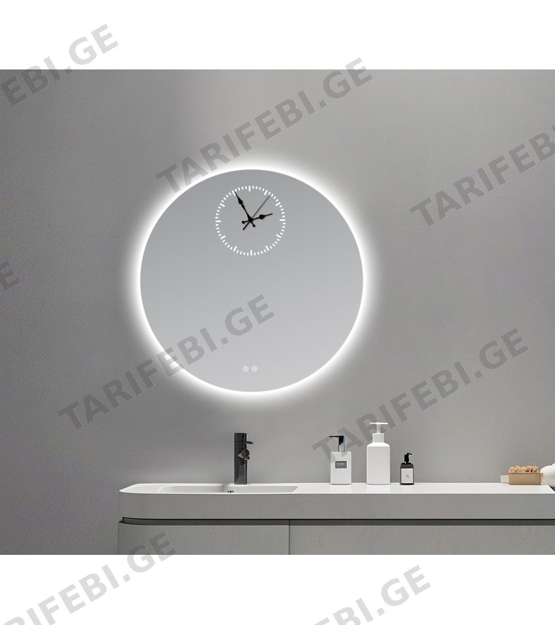სარკე LED განათებით D=60 Touch Switch #N017 5000K
