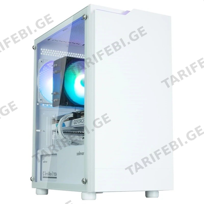 კომპიუტერის ქეისი ZALMAN T4 PLUS MINI TOWER ARGB თეთრი