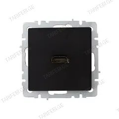 როზეტი IEK BRITE HDMI РHDMI-0-БрЧ შავი