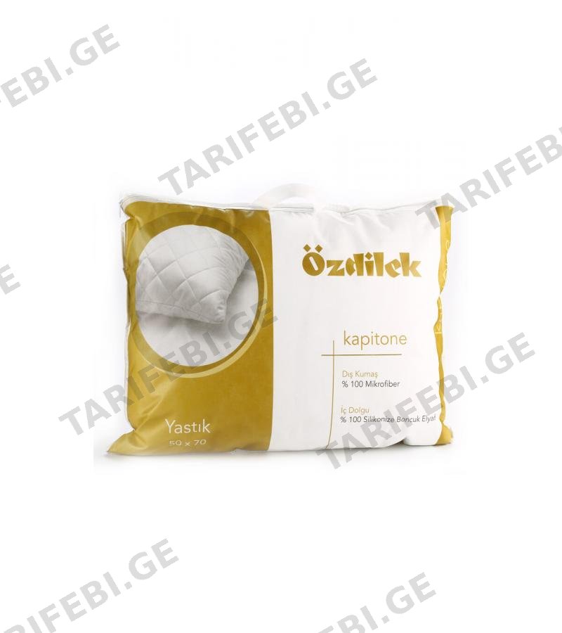 სილიკონის ბალიში KAPITONE ზომა. 50*70სმ ფერი BEYAZ მწარ. OZDILEK