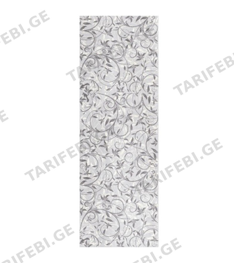კერამიკ. ფილა INTEGRA FLORAL GRAY - ANTHRACITE MOTIF SERAMIKSAN 30*90