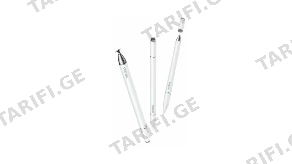 სტილუსი UGREEN LP952 (65854), 3-in-1 Magnetic Stylus Pen, White
