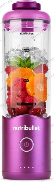 ბლენდერი / ჩოფერი nutribullet NBP013VT ჭიქიანი ბლენდერი პლასტმასი 150 W- 450 W- მდე