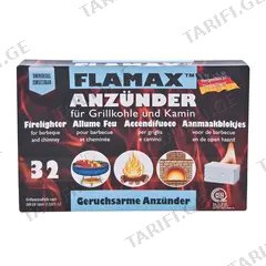 ბრიკეტი ცეცხლის დასანთები Flamax 32 ც