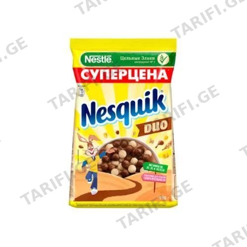ბურბუშელა სიმინდის ბურთულები დუო 225გრ ნესქვიკი