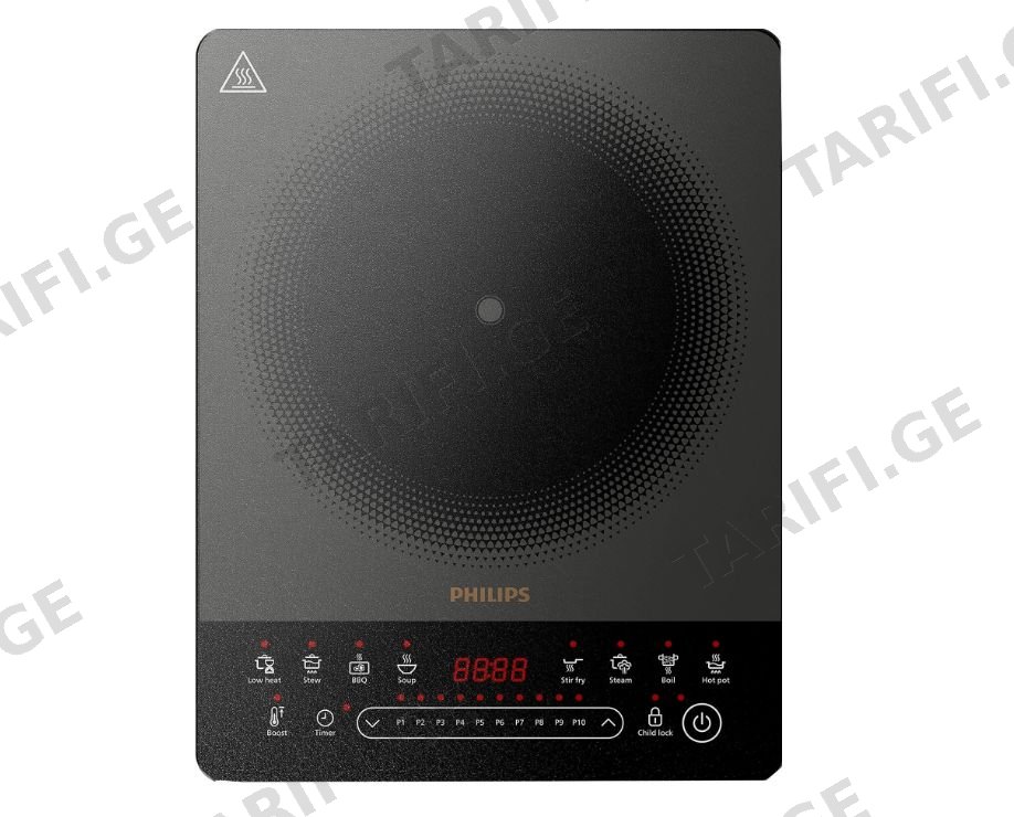 მაგიდაზე დასადგმელი ზედაპირი Philips HD5850/90 1 ელექტრო ქურა