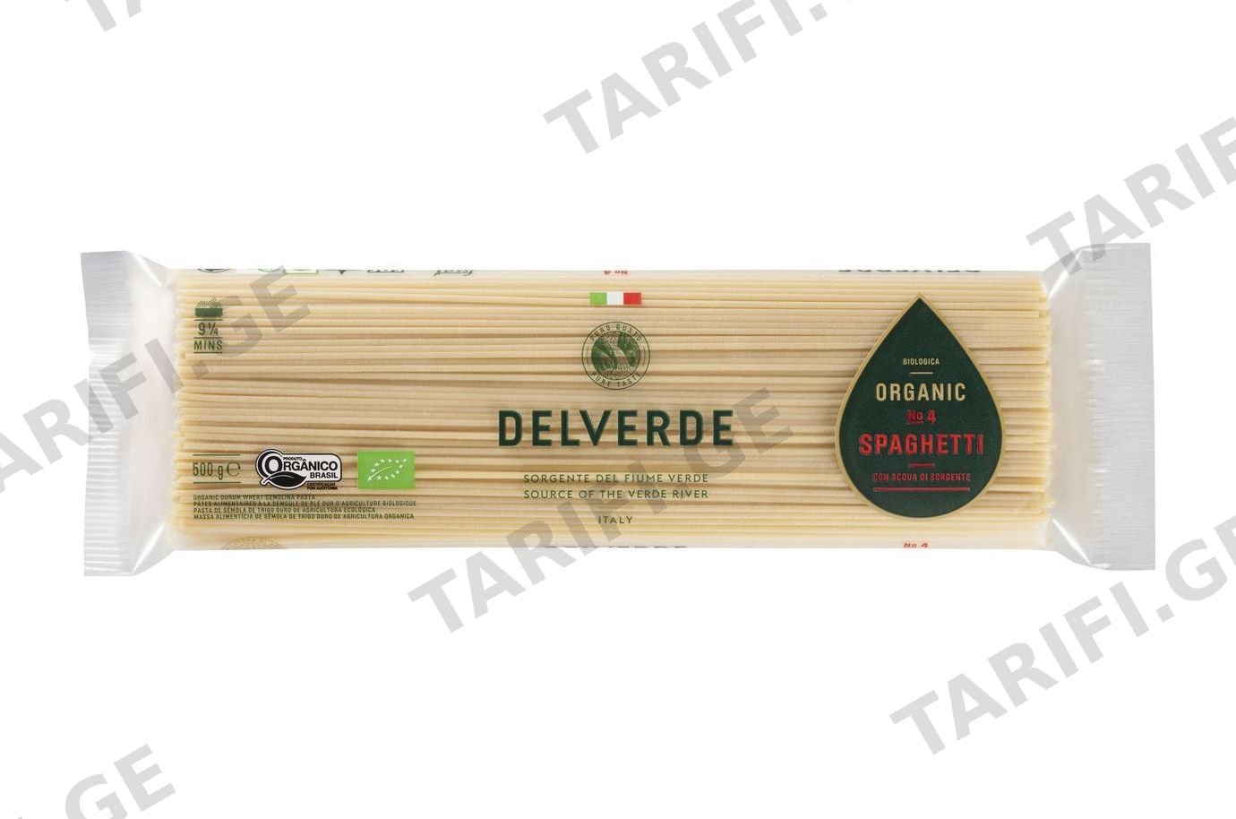 მაკარონი/Delverde/ ორგანული სპაგეტი N4, 500გ