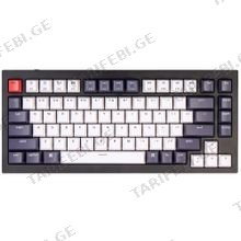 KEYCHRON Q1M3 GATERON PHANTOM BROWN RGB BLACK სადენიანი მექანიკური კლავიატურა