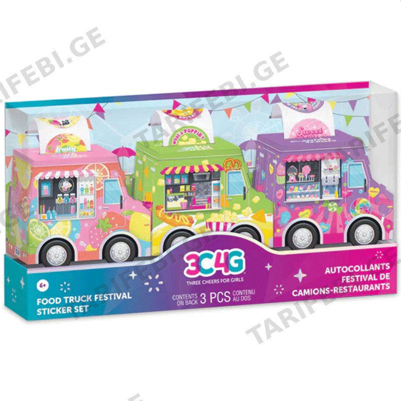 საბავშვო დეკორატიული სტიკერები MAKE IT REAL 3C4G FOOD TRUCK FESTIVAL