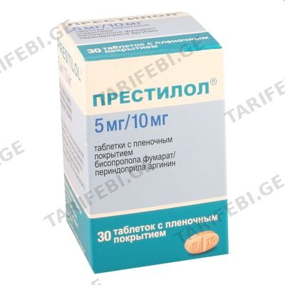 პრესტილოლი 5/10მგ #30ტ