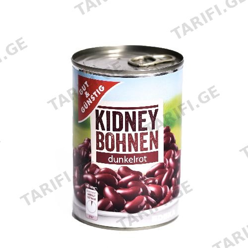ლობიო კონსერვირებული წითელი /G&G/ 400 გრ