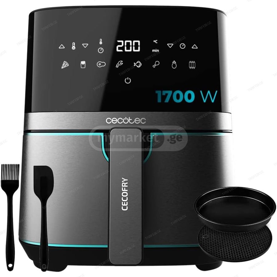 აეროგრილი Cecofry Full Inox Black Pro 5500 Con Accesorios