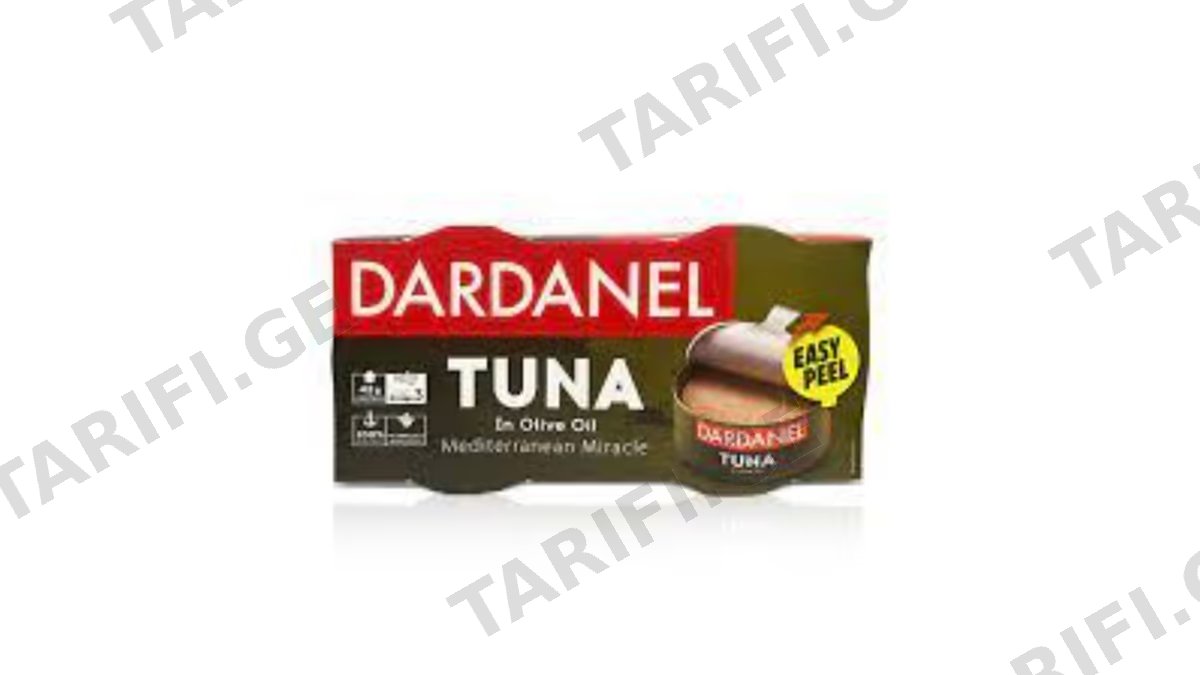 "Dardanel"- თევზის კონსერვი თინუსი ზეითუნის ზეთში 140გ