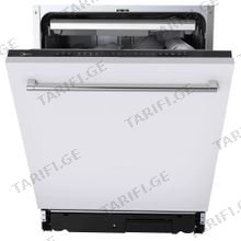 MIDEA MID60S160I, A++, 49DBA თეთრი ჩასაშენებელი ჭურჭლის სარეცხი მანქანა